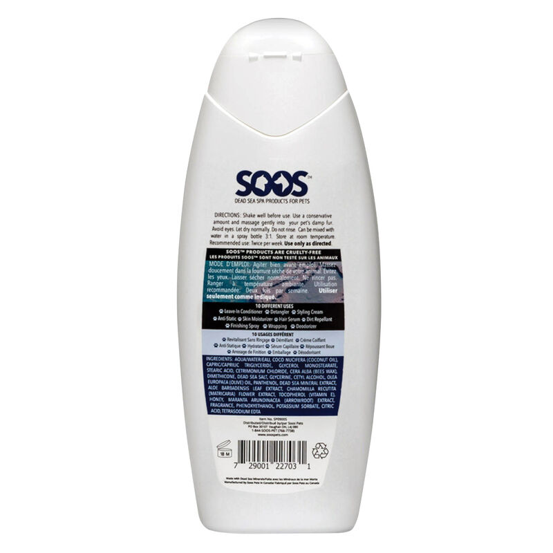Soos Pets, Deep Hydrating Leave-In Pet Conditioner - 500ML image number null